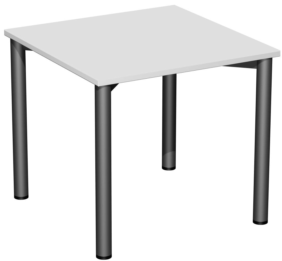 Schreibtisch - 4-Fuß Flex - Bürotisch - 720 x 1.200 x 600 mm (HxBxT) - Gestell anthrazit - Ahorn