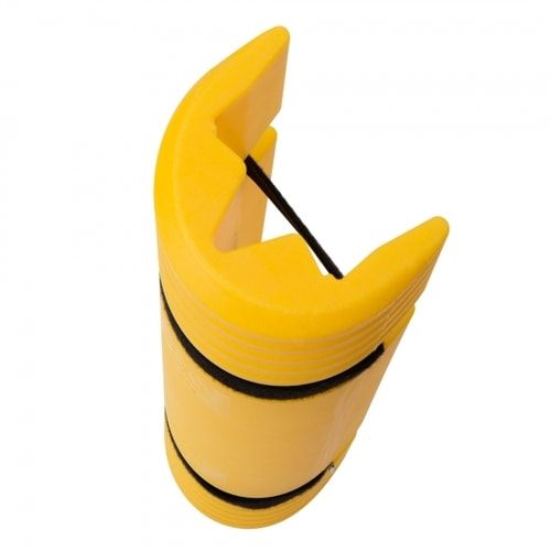 Regal-Anfahrschutz für Regalstützen von 60 - 85 mm, aus hochwertigem Polyethylen (MDPE), für Palettenregale, Kragarmregale, Lagerregale