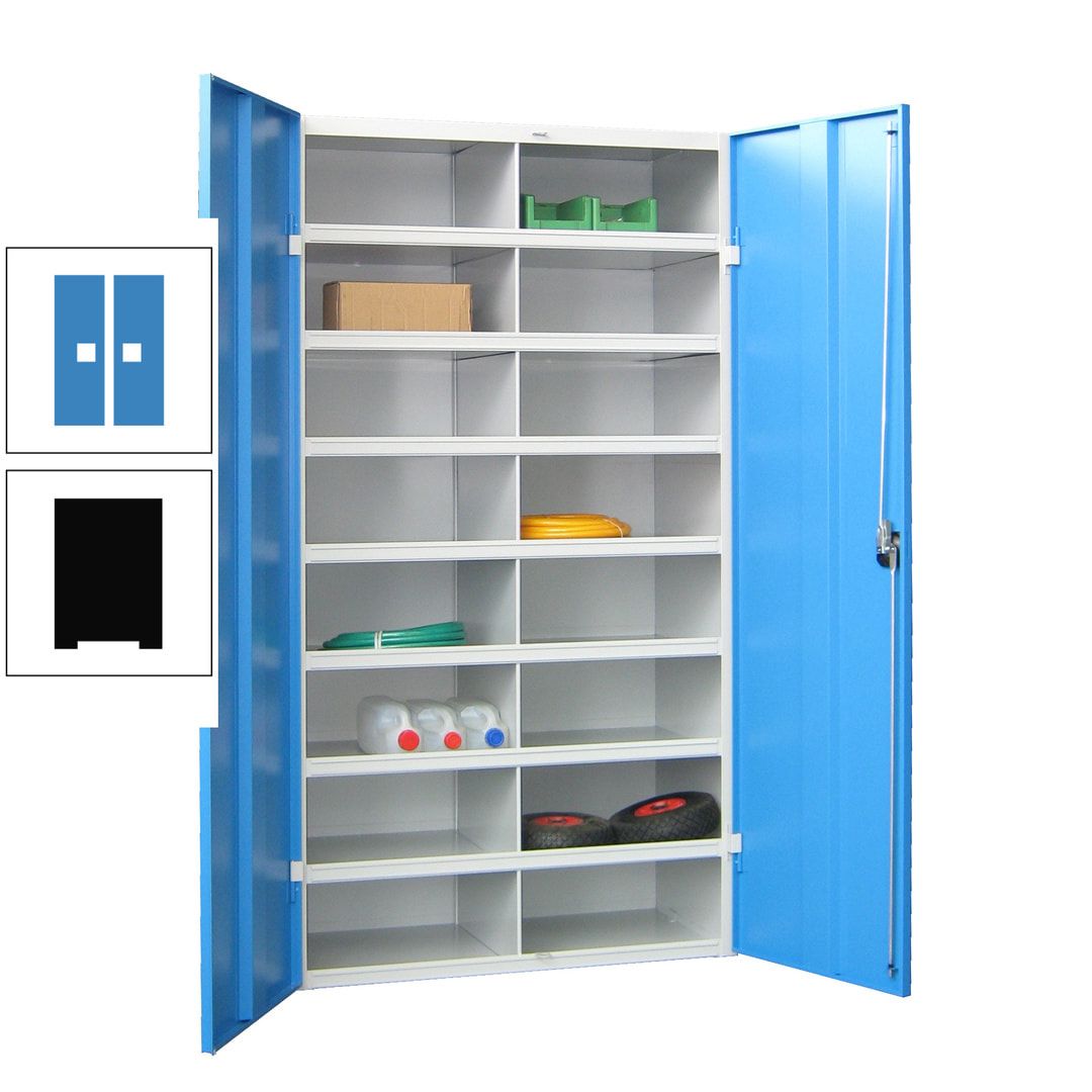 Aktenschrank - Fächerschrank - Sortierstation - 16 Fächer - Büroschrank - Dokumentenablage - 1.800 x 1.000 x 530 mm (HxBxT) - anthrazitgrau