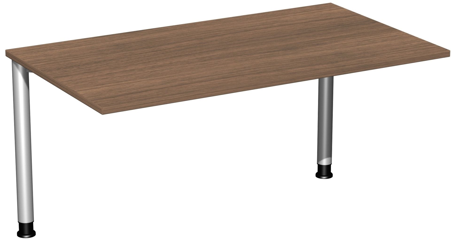 Schreibtisch - 4-Fuß Flex - Bürotisch - Höhe 680-800 mm - 1.000 x 800 mm (BxT) - Gestell anthrazit - Ahorn