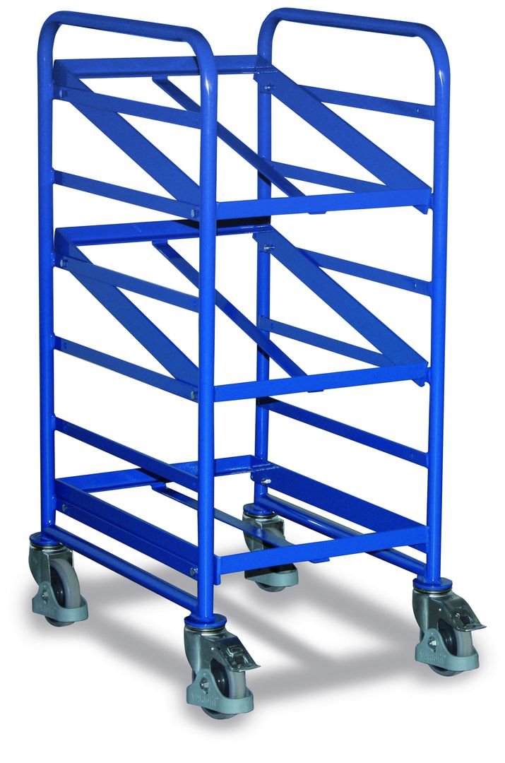Eurokastenwagen - Ladefläche 410 x 610 mm - Traglast 200 kg - enzianblau