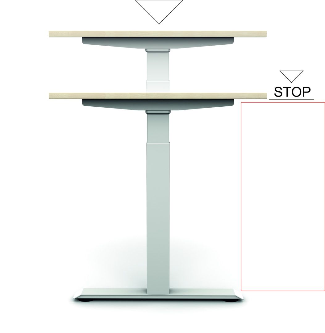 Schreibtisch, rechteckig, Elevate Plus, elektronisch höhenverstellbar, 630 - 1.280 x 1.200 x 800 mm (HxBxT), Gestell anthrazit, Dekor Ahorn