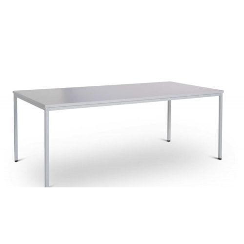 Schreibtisch - Konferenztisch - 750 x 1.600 x 800 mm (HxBxT) - Gestell lichtgrau - Tischplatte grau