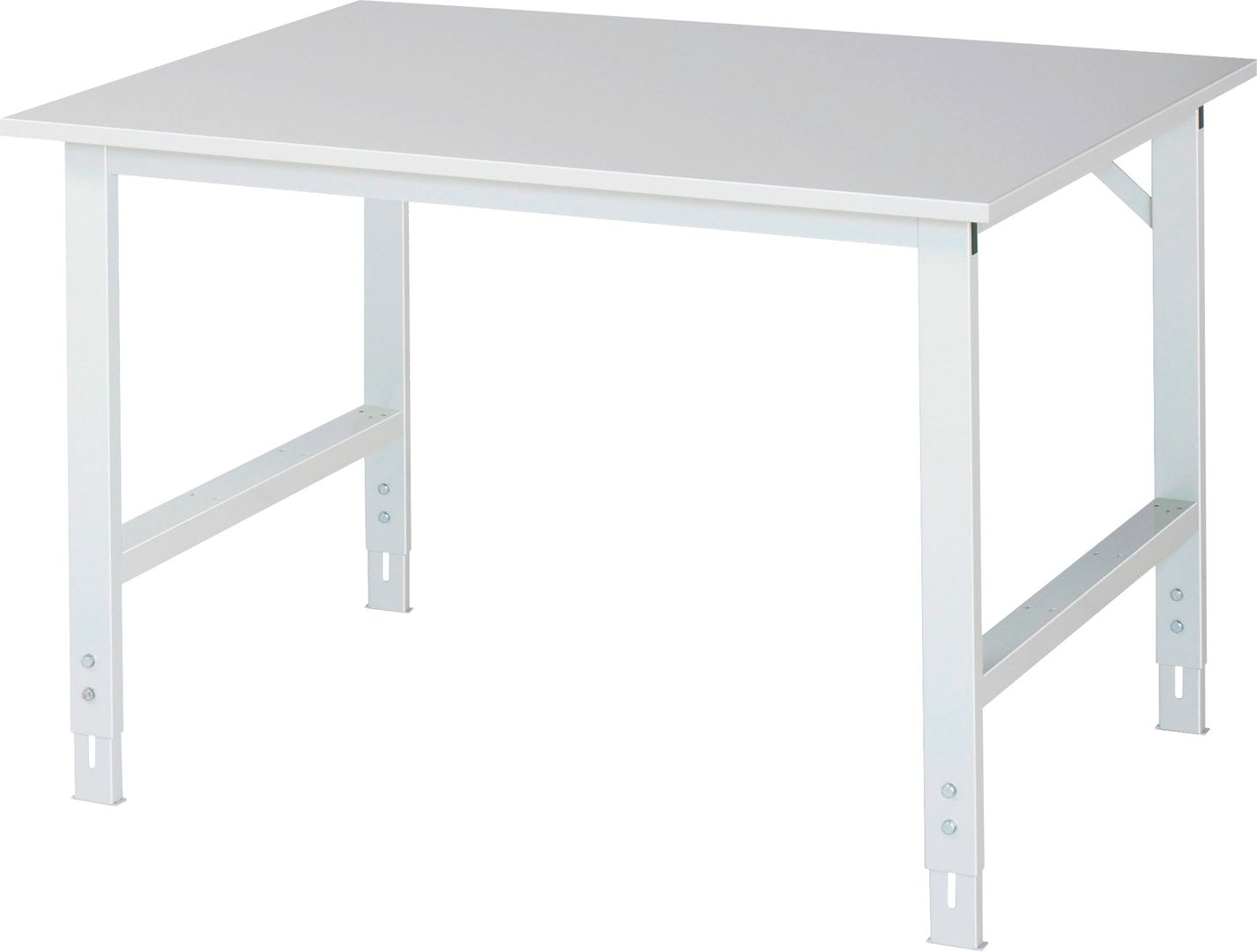 Arbeitstisch - höhenverstellbar 760 - 1.080 mm - 1.250 x 1.000 mm (BxT) - Traglast 500 kg - EGB-Melaminharz - Anthrazitgrau