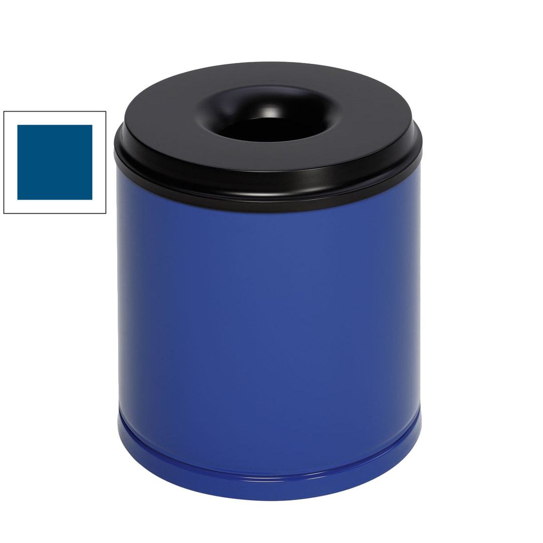 Edelstahl Papierkorb - feuersicher - Volumen 30 l - 390 x 375 x 375 mm (HxBxT) - 5 kg