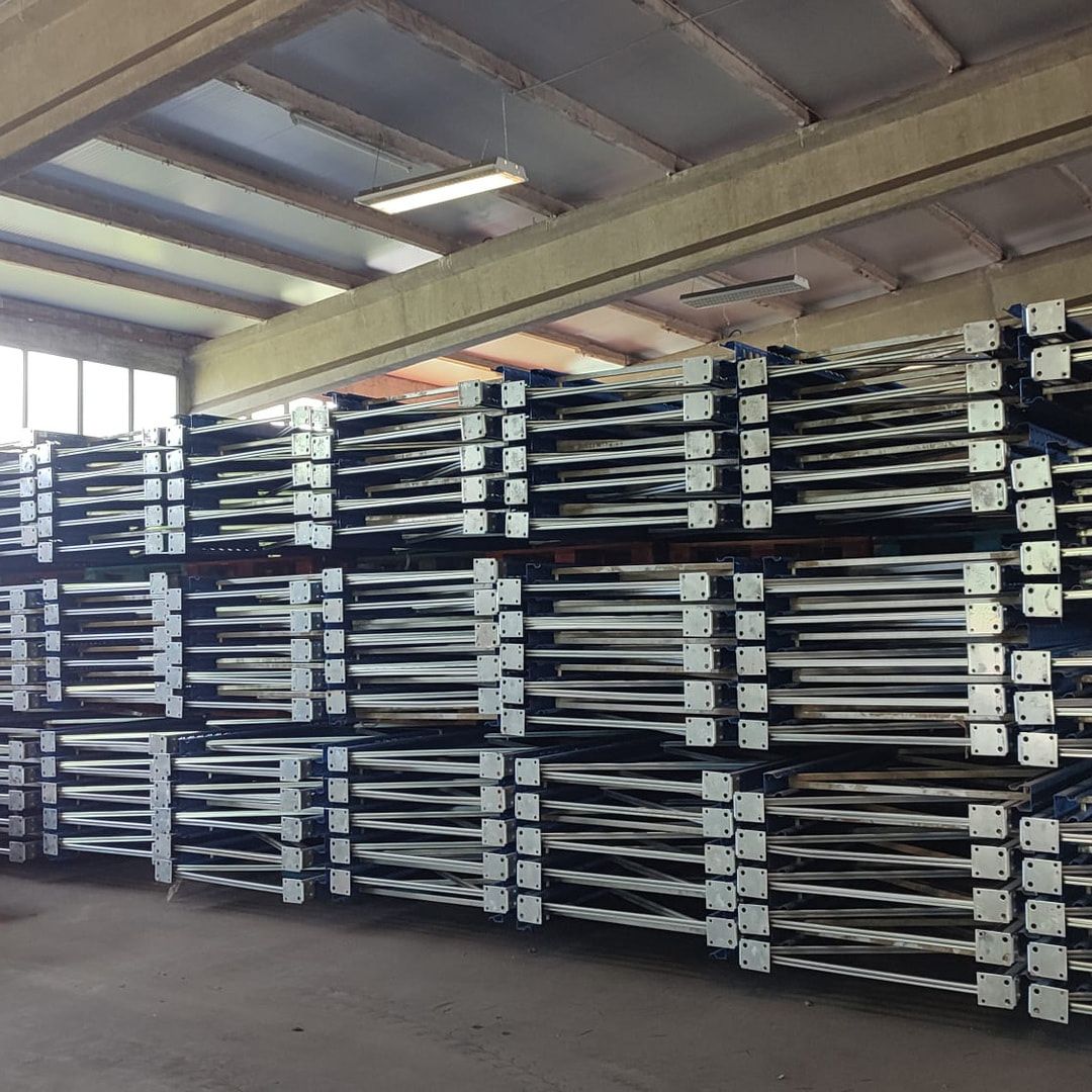 10 Stück SLP Palettenregal Ständer Rahmen Höhe ca. 9.030 mm / Tiefe 1.100 mm SL25, gebraucht