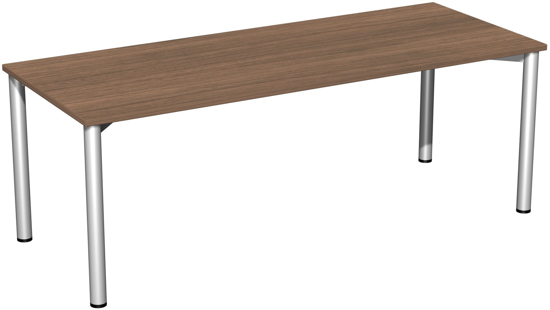 Schreibtisch - 4-Fuß Flex - Bürotisch - 720 x 1.000 x 800 mm (HxBxT) - Gestell anthrazit - Ahorn