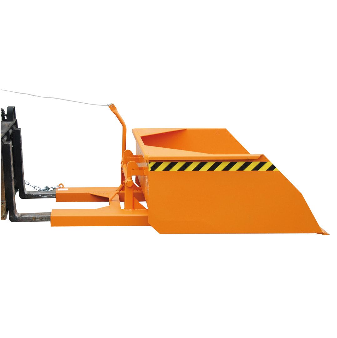 BAUER Staplerschaufel mechanisch - 1.000 l - 2.000 kg - feuerrot