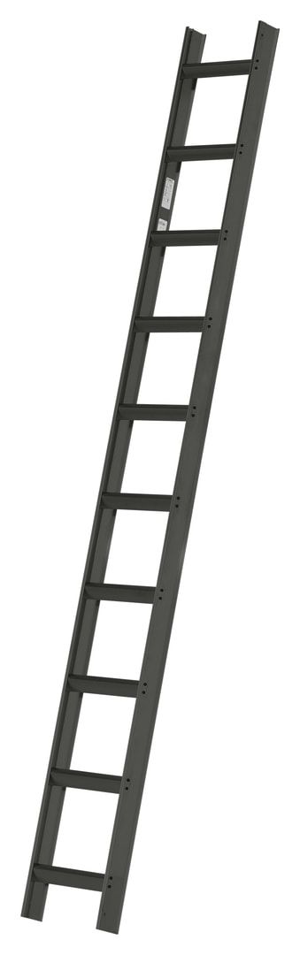 Dachleiter - Aluleiter - 10 Sprossen - Länge 2.800 - Hymer - Alu-natur