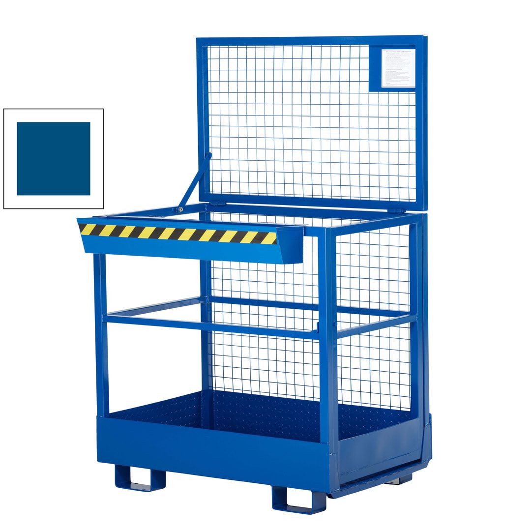 Arbeitsbühne für Stapler und Frontlader - Arbeitskorb - Montagebühne - 2 Personen - Tragkraft 300 kg - 1.910 x 1.200 x 800 mm (HxBxT) - anthrazitgrau