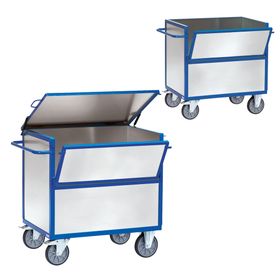 Fetra - Blechkastenwagen verzinkt - 600 kg Traglast - Ladefläche und Deckel wählbar