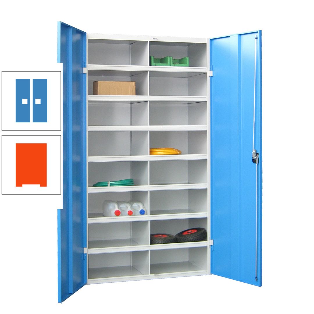Aktenschrank - Fächerschrank - Sortierstation - 16 Fächer - Büroschrank - Dokumentenablage - 1.800 x 1.000 x 530 mm (HxBxT) - anthrazitgrau