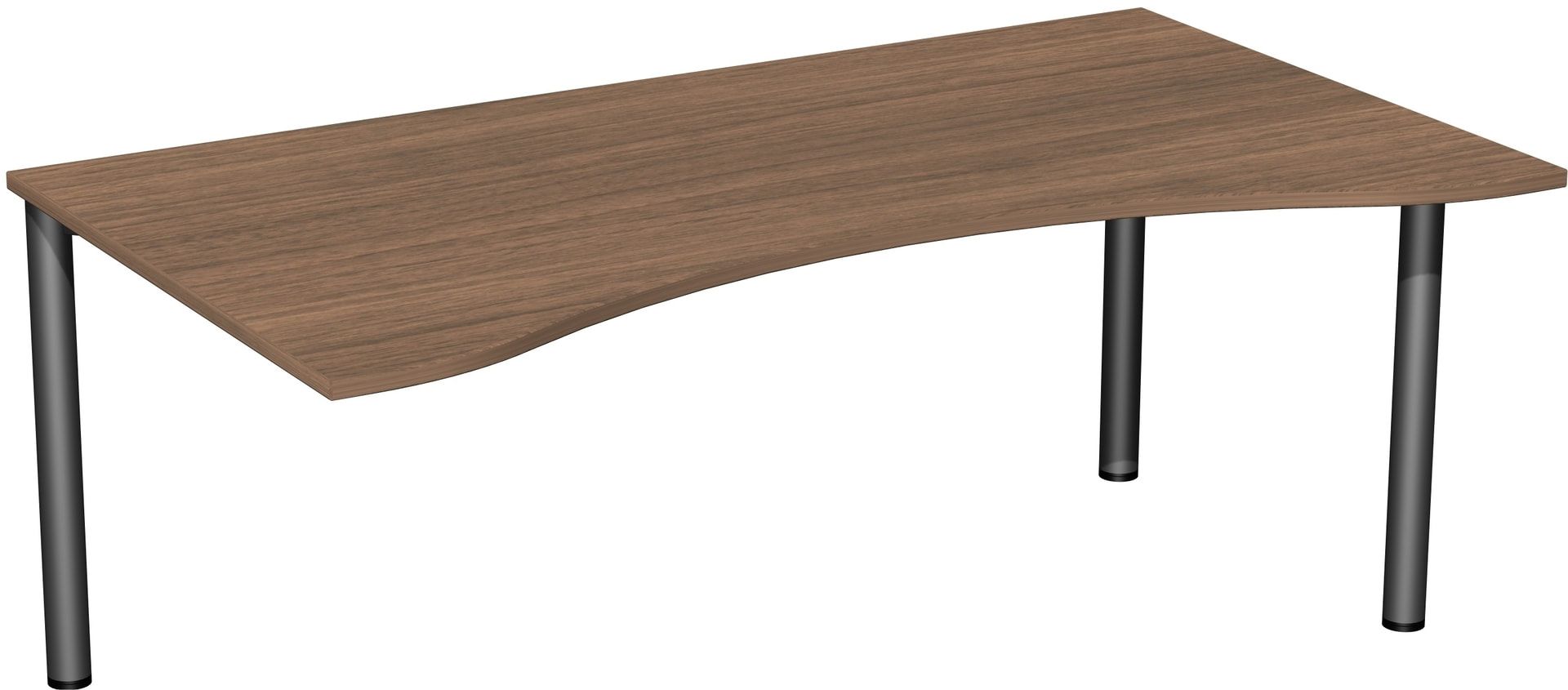 Ergo-Schreibtisch - 4-Fuß Flex - Bürotisch - 720 x 1.600 x 1.000 mm (HxBxT) - Gestell anthrazit - Ahorn