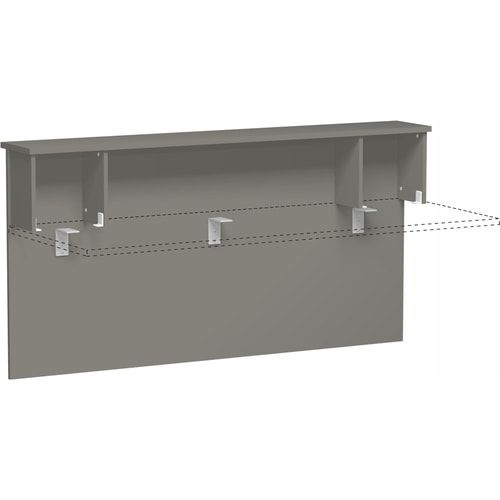 Anbau Thekenelement, Anbaumodul, Fachseiten, 25 mm Dreischicht-Feinspan, 1.025 x 1.800 x 300 mm (HxBxT), Dekor Ahorn