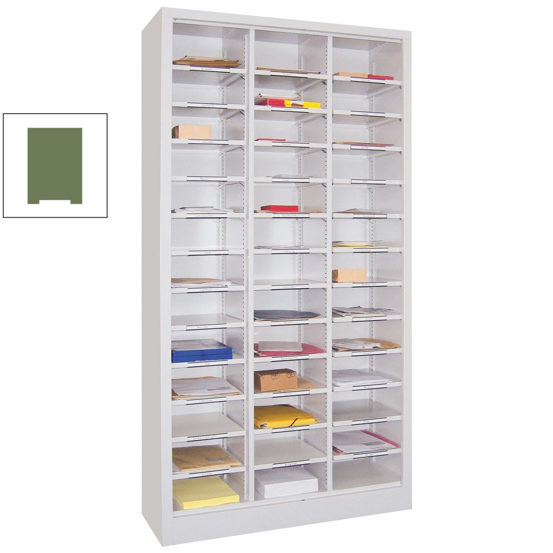 Aktenregal - Dokumentenablage - Sortierstation - Ordnungsregal - 39 Fächer - Büroregal - 1.950 x 1.000 x 400 mm (HxBxT) - anthrazitgrau