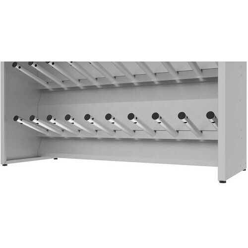 Trockenschrank für Kleidung und Schuhe, 20 Schuhrohre, Stange, 1.971 x 1.515 x 500 mm (HxBxT), Stahlblech, verzinkt, Schukostecker, verstellbare Füße