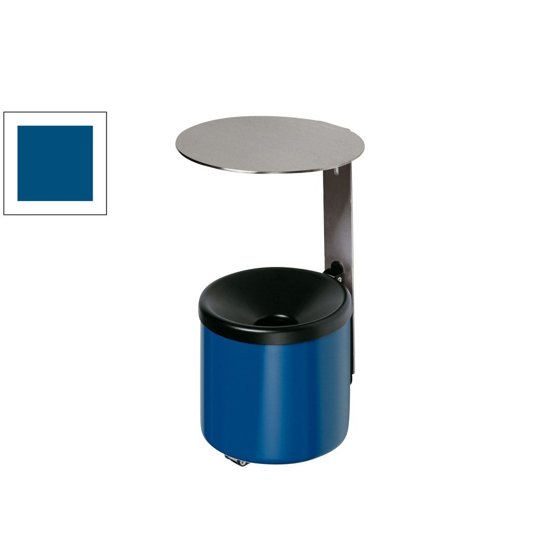 Wandascher - Volumen 0,6 l - 100 x 90 x 120 mm (HxBxT) - Edelstahl