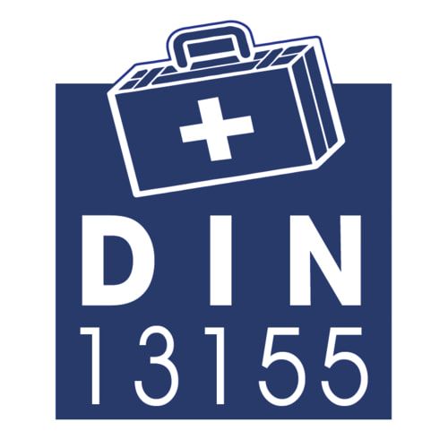 ultraMEDIC Verbandstofffüllung DIN 13155, Erste Hilfe, Beatmung, Blutdruck, Schiene, Desinfektion, Pinzette, Dreieckstuch, Stethoskop, Pflaster