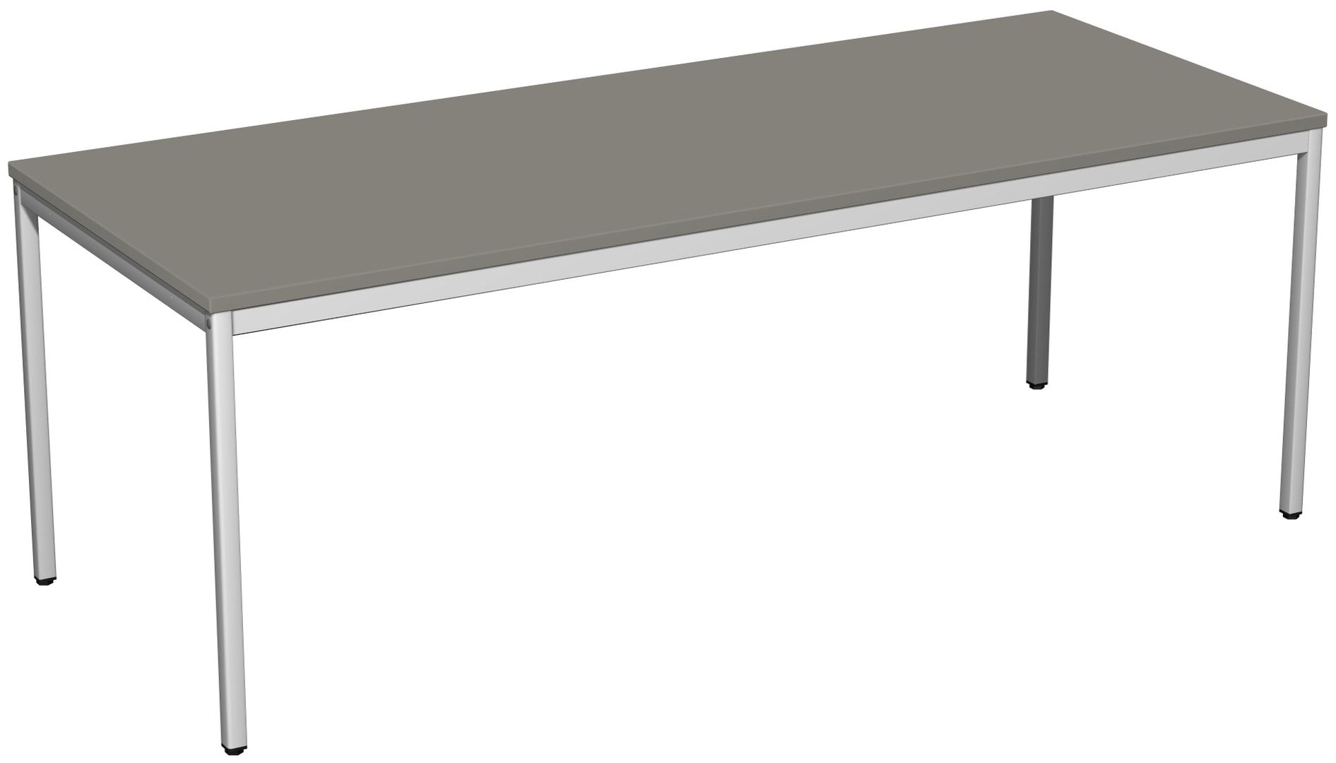 Schreibtisch - 4-Fuß Eco - Bürotisch - 720 x 1.000 x 800 mm (HxBxT) - Gestell lichtgrau - Ahorn