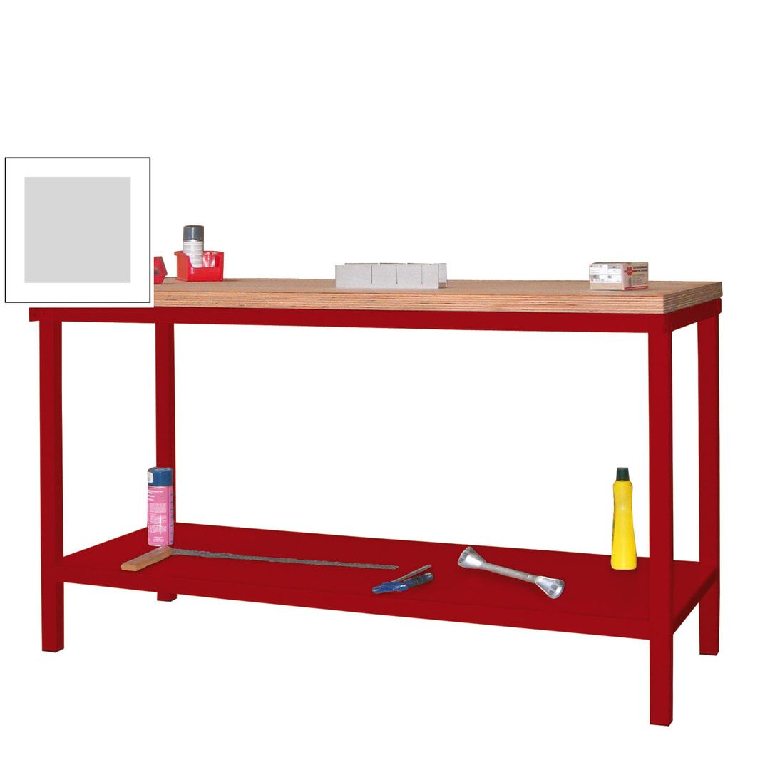 Werkbank mit Ablageboden - 900 x 1.500 x 700 mm (HxBxT) - Traglast 1.050 kg - anthrazitgrau