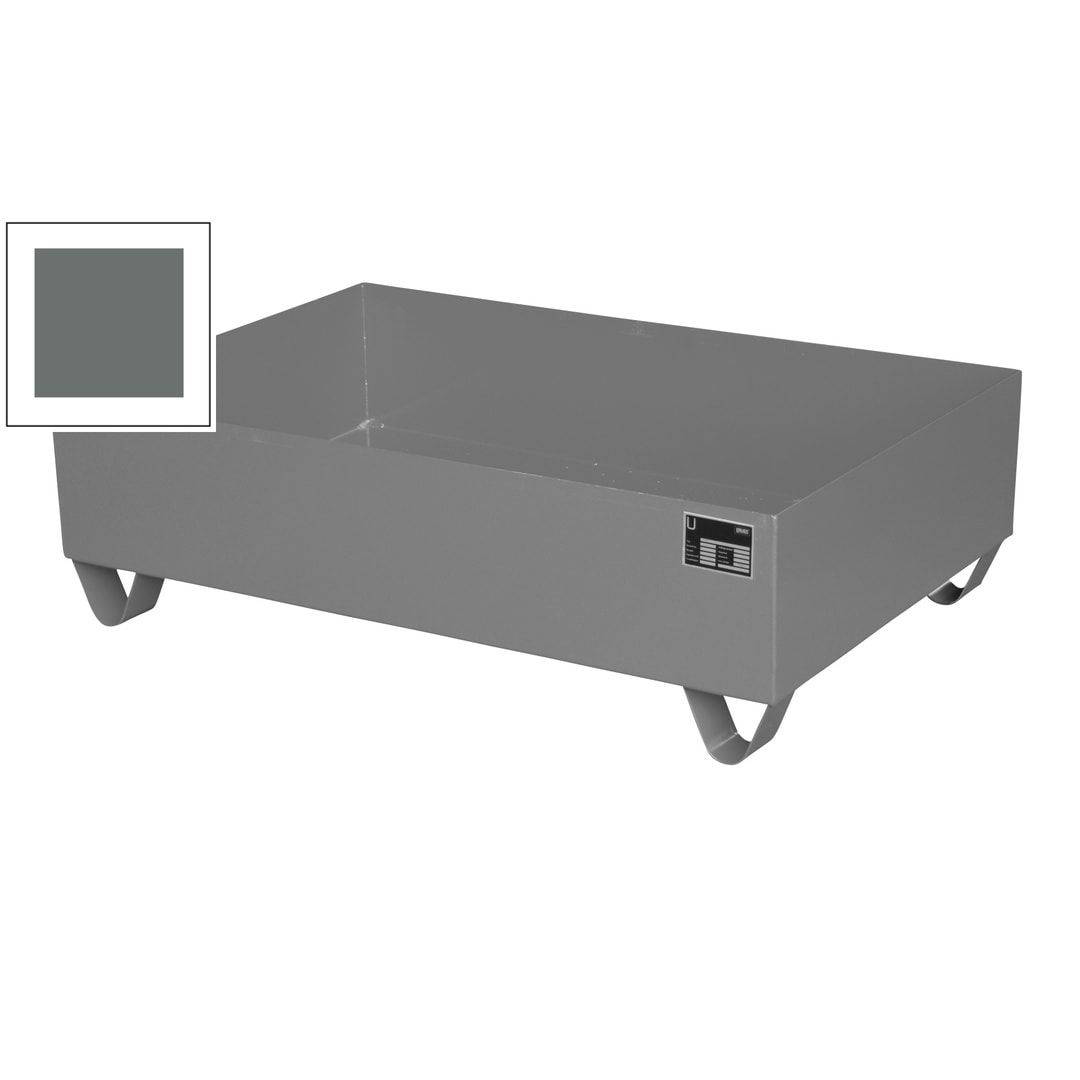 Auffangwanne - 1.200 x 800 mm (BxT) - 224 l - Füße - feuerrot