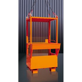 Eichinger Arbeitsbühne Stapler Kran, für 2 Personen, 250kg NL, Werkzeugablage, pulverbeschichtet, 2.350 x 1.140 x 1.225 mm (HxBxT), Farbe wählbar