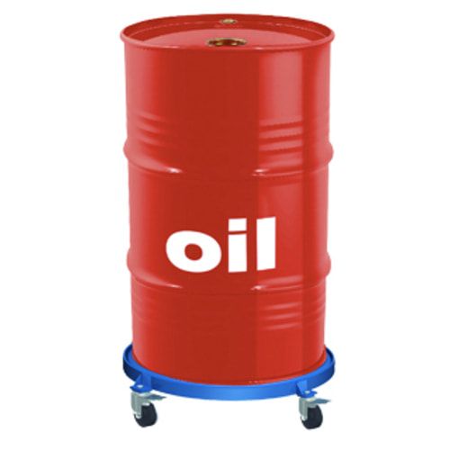 Fassroller für 200 l Fässer - mit Schiebebügel - Tragkraft 250 kg - Durchmesser 610 mm - enzianblau