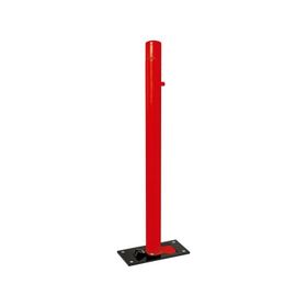 Klappbarer Pfosten mit Bogenkopf - 76 x 977 mm (DxH) - Überfahrhöhe 114 mm - Farbe wählbar - Absperrpfosten