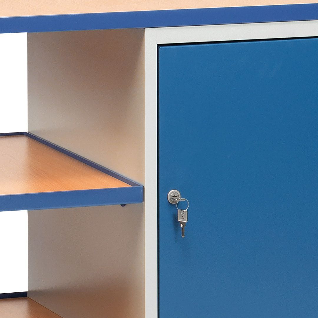 Fetra - Werkstattwagen - 300 kg - 1.040 x 600 x 1.130 mm (HxBxT) - 1 Schrank