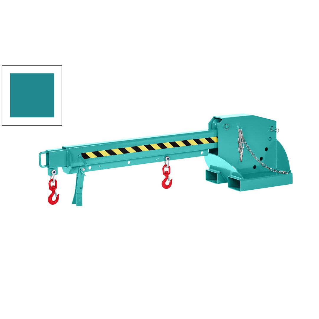 Kranarm für Gabelstapler - Traglast 1.000 - 5.000 kg - Länge 2.260 - 3.760 mm - höhenverstellbar - anthrazitgrau