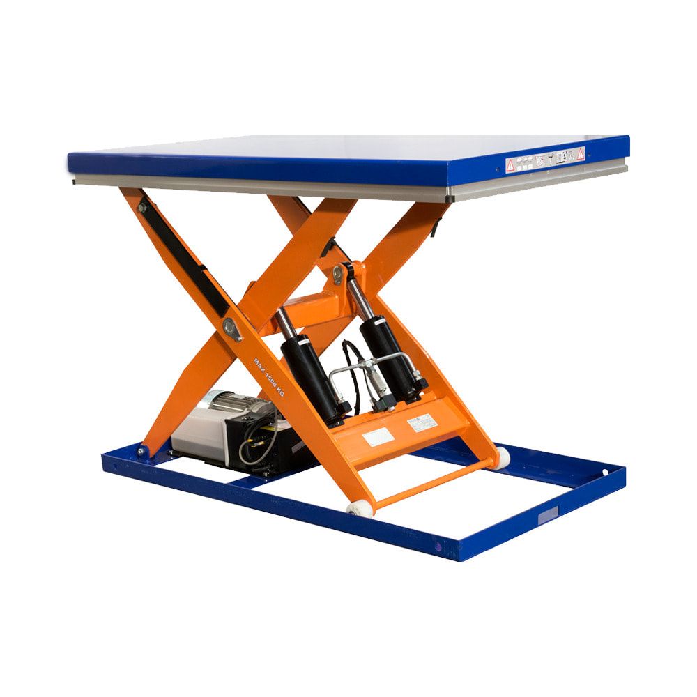 Kompakt Hubtisch - Traglast 1.500 kg - max. Hub: 1.210 mm - 1.000 x 1.500 mm (BxT) - Hubzeit: 17 sec