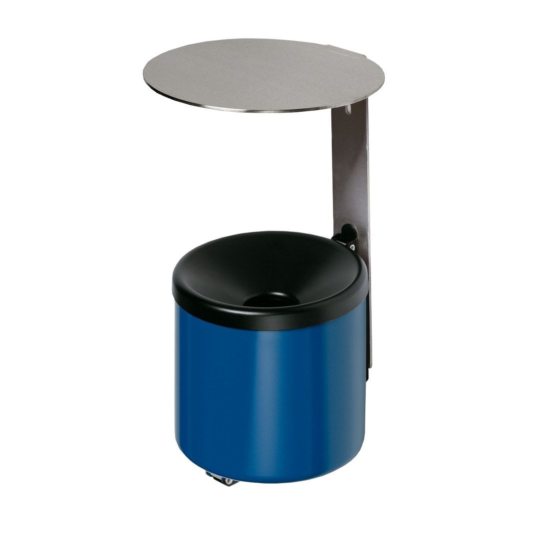 Wandascher - Volumen 0,6 l - 100 x 90 x 120 mm (HxBxT) - Edelstahl