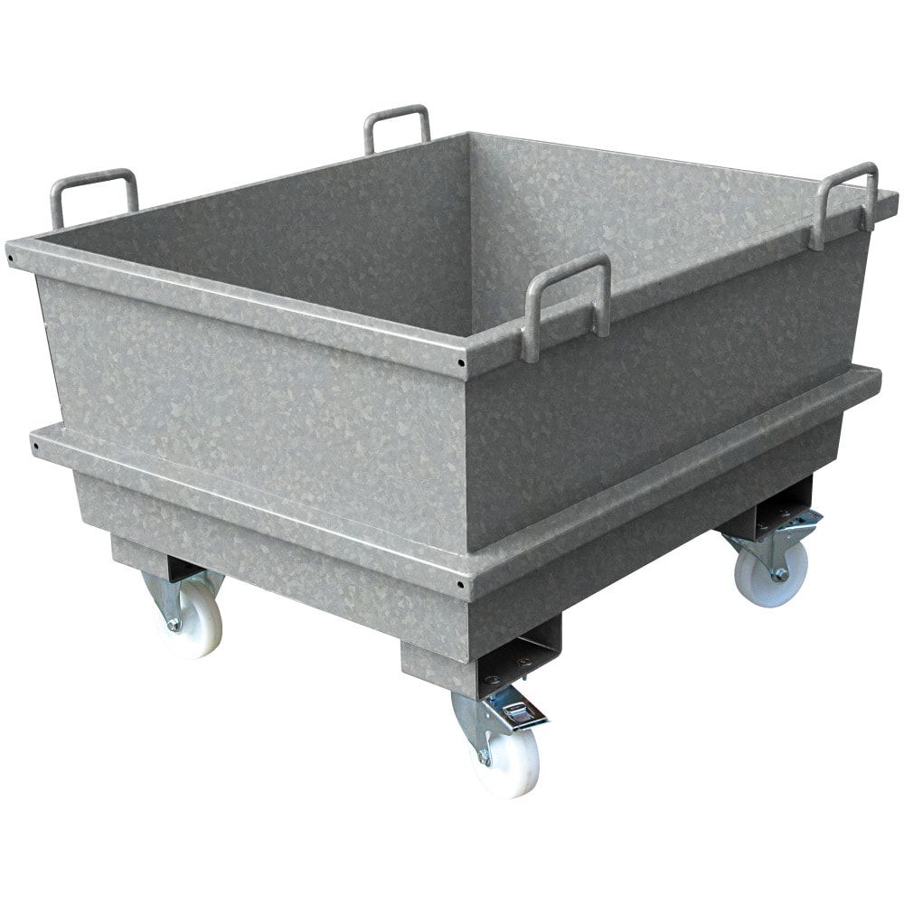 Eichinger Universal Container für Kran und Stapler, Volumen 1.000 l, Tragkraft 2.000 kg, 1.300 x 1.210 x 1.040 mm (HxBxT), Farbe enzianblau (RAL 5010)