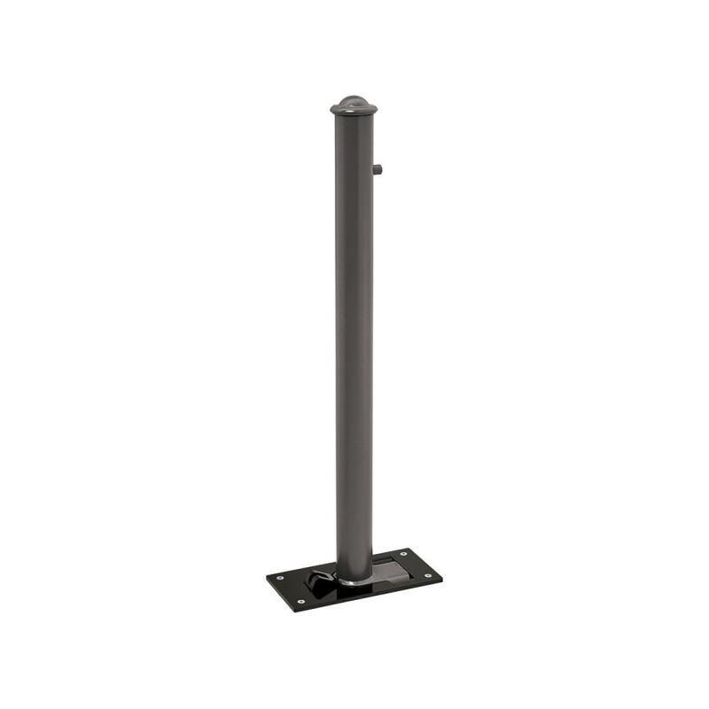 Klappbarer Pfosten mit Helmkopf - 76 x 1.012 mm (DxH) - Überfahrhöhe 106 mm - Farbe enzianblau - Absperrpfosten