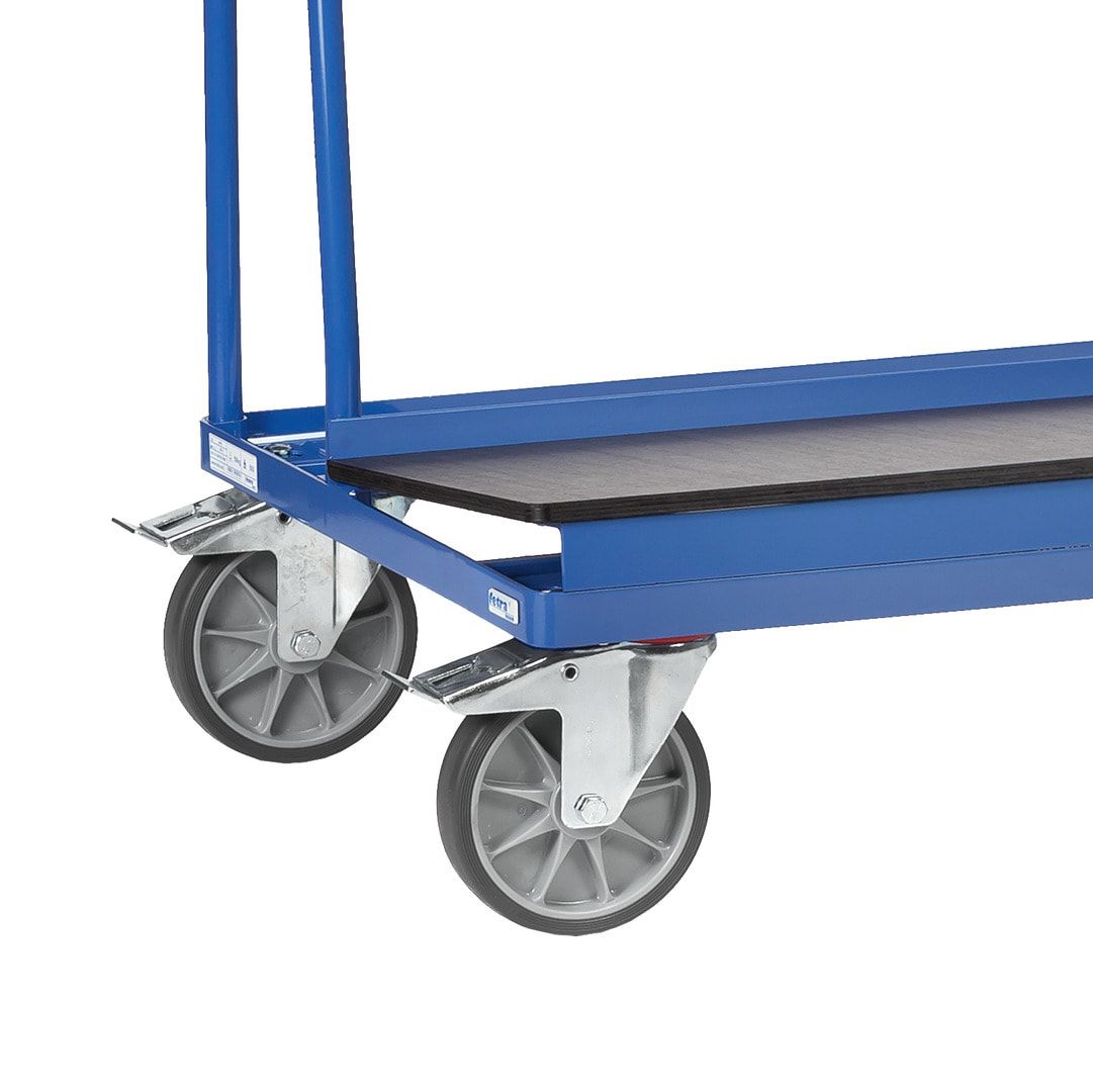 Fetra - Plattenwagen - Tragkraft 500 kg - 1.510 x 1.500 x 710 mm (HxBxT) - 1-seitige Anlage - Siebdruckplatte