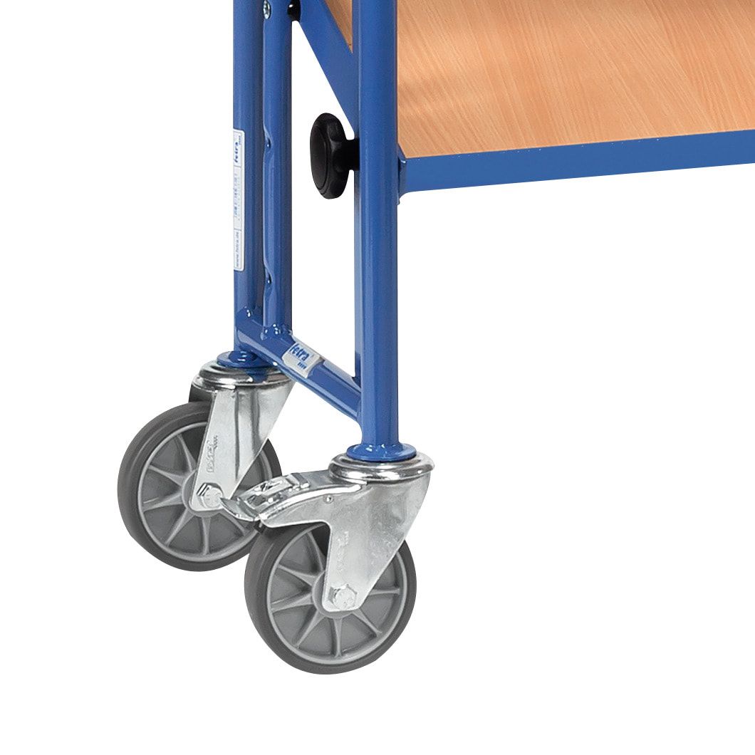 Fetra - Etagenwagen für 16 Sichtlagerkästen - 1.205 x 362 x 1.050 mm (HxBxT) - Montagewagen