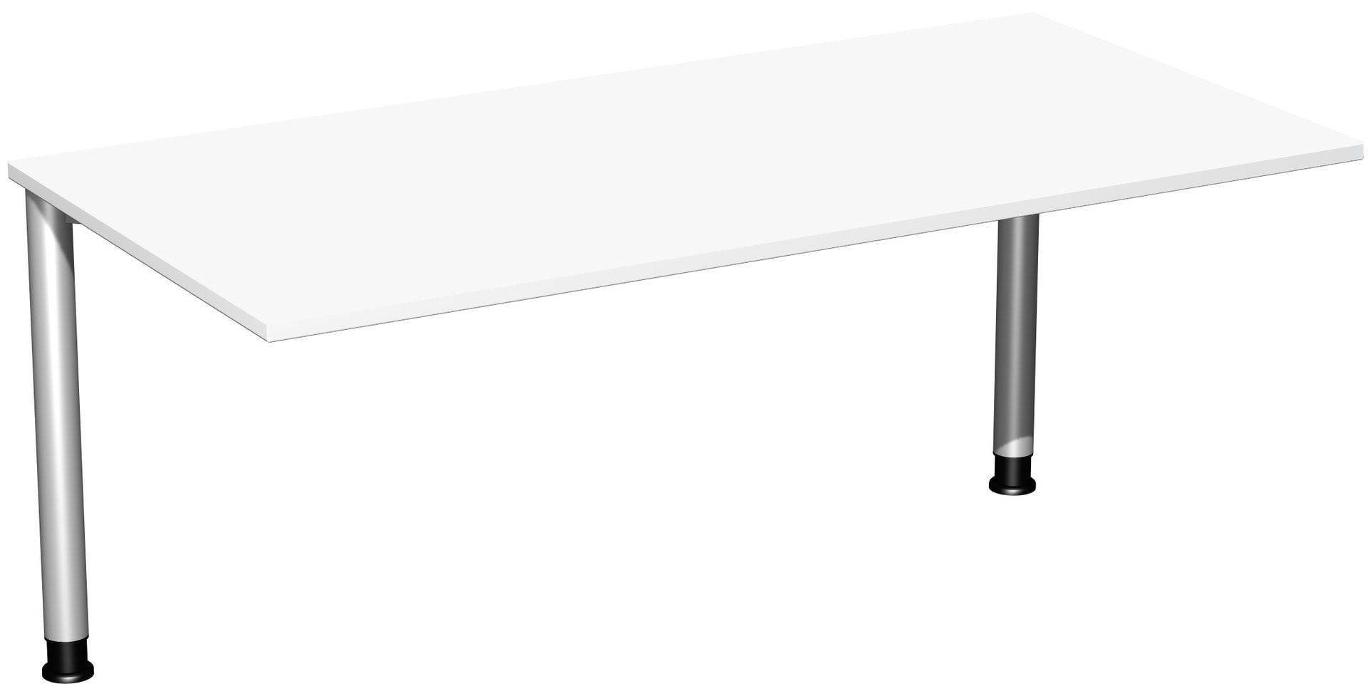Schreibtisch - 4-Fuß Flex - Bürotisch - Höhe 680-800 mm - 1.200 x 600 mm (BxT) - Gestell anthrazit - Ahorn