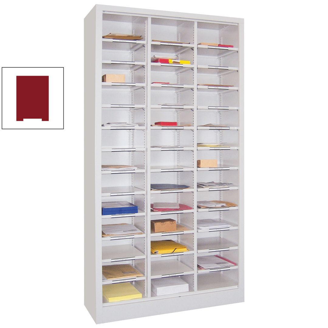 Aktenregal - Dokumentenablage - Sortierstation - Ordnungsregal - 39 Fächer - Büroregal - 1.950 x 1.000 x 400 mm (HxBxT) - anthrazitgrau