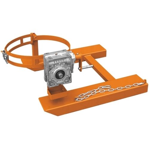 Eichinger Fasskipper für Stapler, 465 x 1.090 x 1.270 mm (HxBxT), hydraulisch, Stahlriemensicherung, 360 kg, Drehbereich 360 Grad, Farbe anthrazitgrau