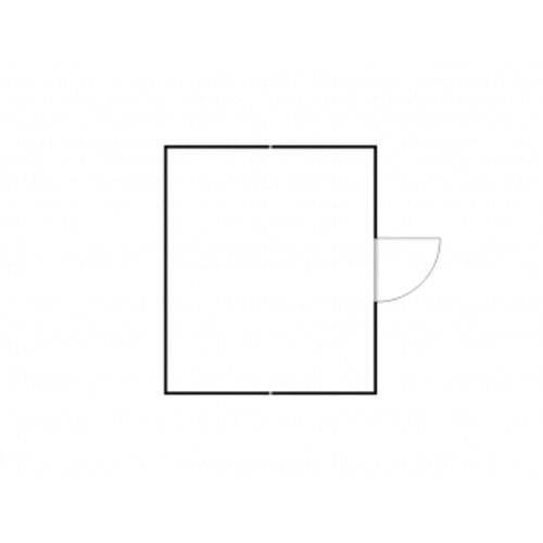 Isolierter Gefahrstoffcontainer - 2.520 x 5.050 x 4.340 mm (HxBxT) - Auffangvolumen 2 x 1.480 l - Sensorlüfter - Doppelflügeltür kurze Seite