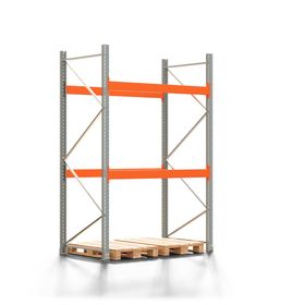 Palettenregal ARTUS - 3 Ebenen - Fachlast 2.000 kg - 3.000 x 1.900 x 1.100 mm (HxBxT) - Schwerlastregal