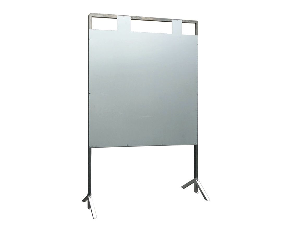 Wahltafel, 1 oder 2 Kandidaten, feuerverzinktes Blech, Vierkantrohr, Gesamthöhe 2.100 mm, 1.250 x 1.400 mm (HxB)
