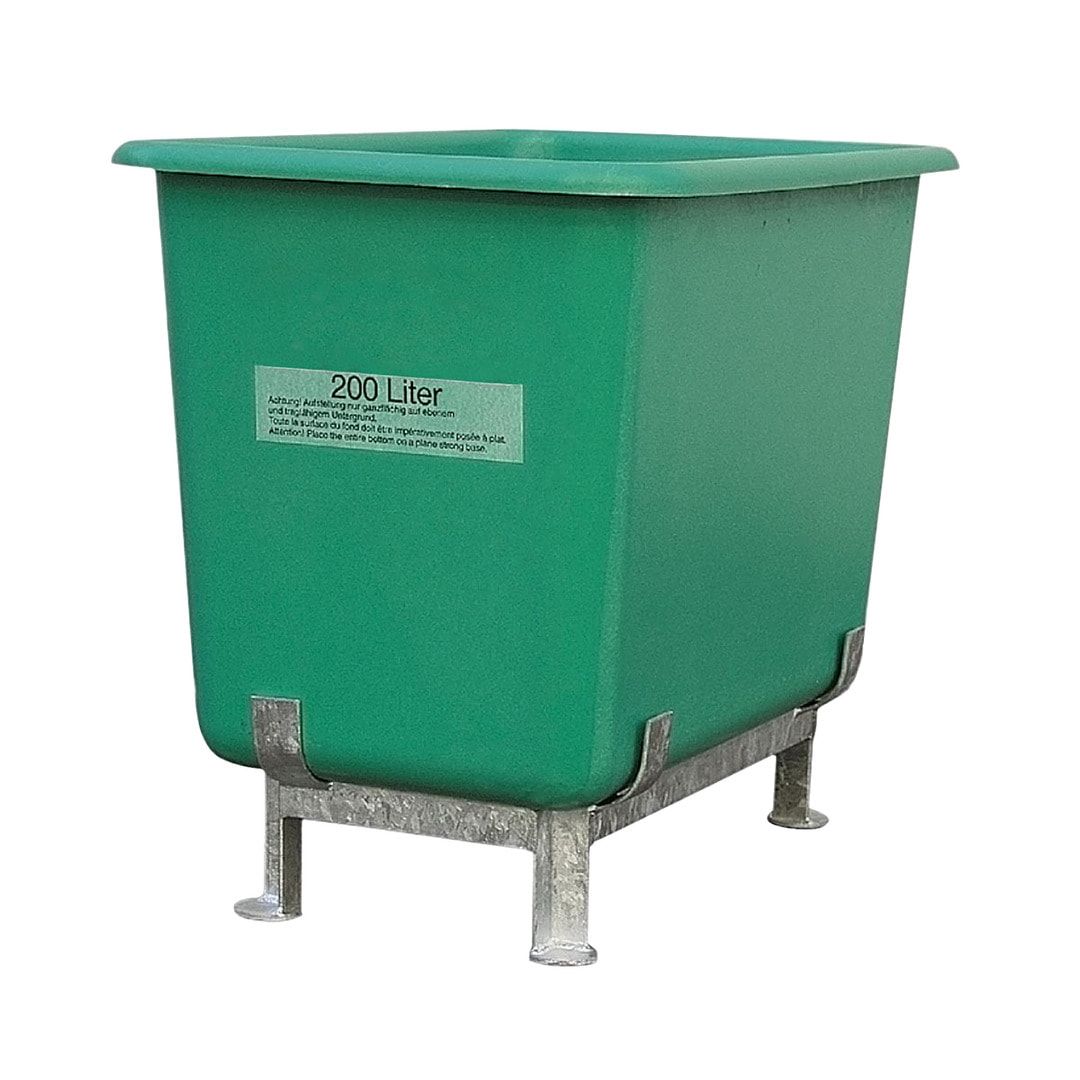 Rechteckbehälter - GFK - 290 x 880 x 580 mm (HxBxT) - 100 l - blau