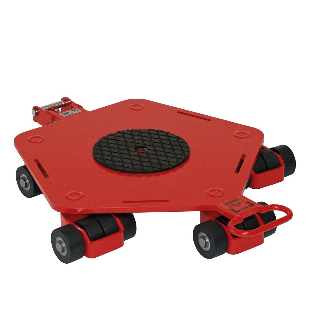 1 Kreiselfahrwerk - Transportfahrwerk - Traglast 1.500 kg - Unterfahrhöhe 110 mm - 490 x 530 mm (BxT)