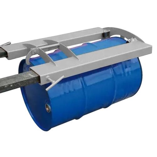 Eichinger Fassgreifer für liegende 220 Liter Sickenfässer, Traglast 300 kg, 125 x 710 x 990 mm (HxBxT), Greifhaken, Farbe: anthrazitgrau (RAL 7016)
