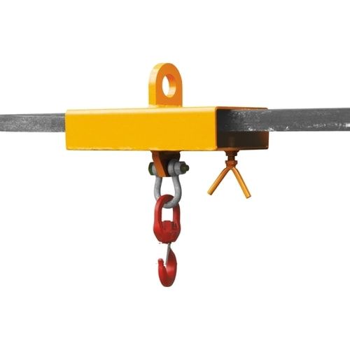 Eichinger Lasthaken für Stapler/Kran für 1 Staplerzinken, Zinken-QS 200 x 80 mm (BxH), 510 x 210 x 400 mm (HxBxT), Gewicht 15 kg, Farbe anthrazitgrau
