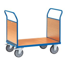 Fetra - Doppel-Stirnwandwagen - Ladefläche wählbar - Holzwand