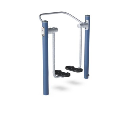 Free Runner, Mobilität, Beine, Hüftbereich, Cardiotraining, Stahlrohr, pulverbeschichtet, Fitnessapp, 1.410 x 640 x 1.300 mm (HxBxT), Farbe Grau