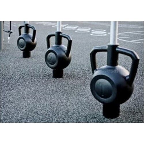 Crosstraining Pro Combi, 10 Nutzer, zahlreiche Übungen, Magnetic Bells, Klimmzugstange, Street Workout, 3.340 x 1.060 x 1.050 mm (HxBxT), Grau