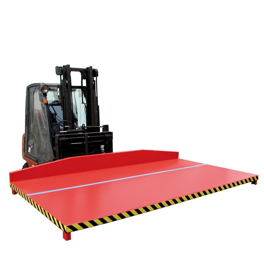 Reststoff-Sammelpalette - 2.500 x 1.540 mm (BxT) - 2.000 kg - feuerrot